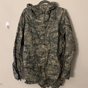 Military-Style Men's Field Jacket in Olive Tigerstripe Camouflage